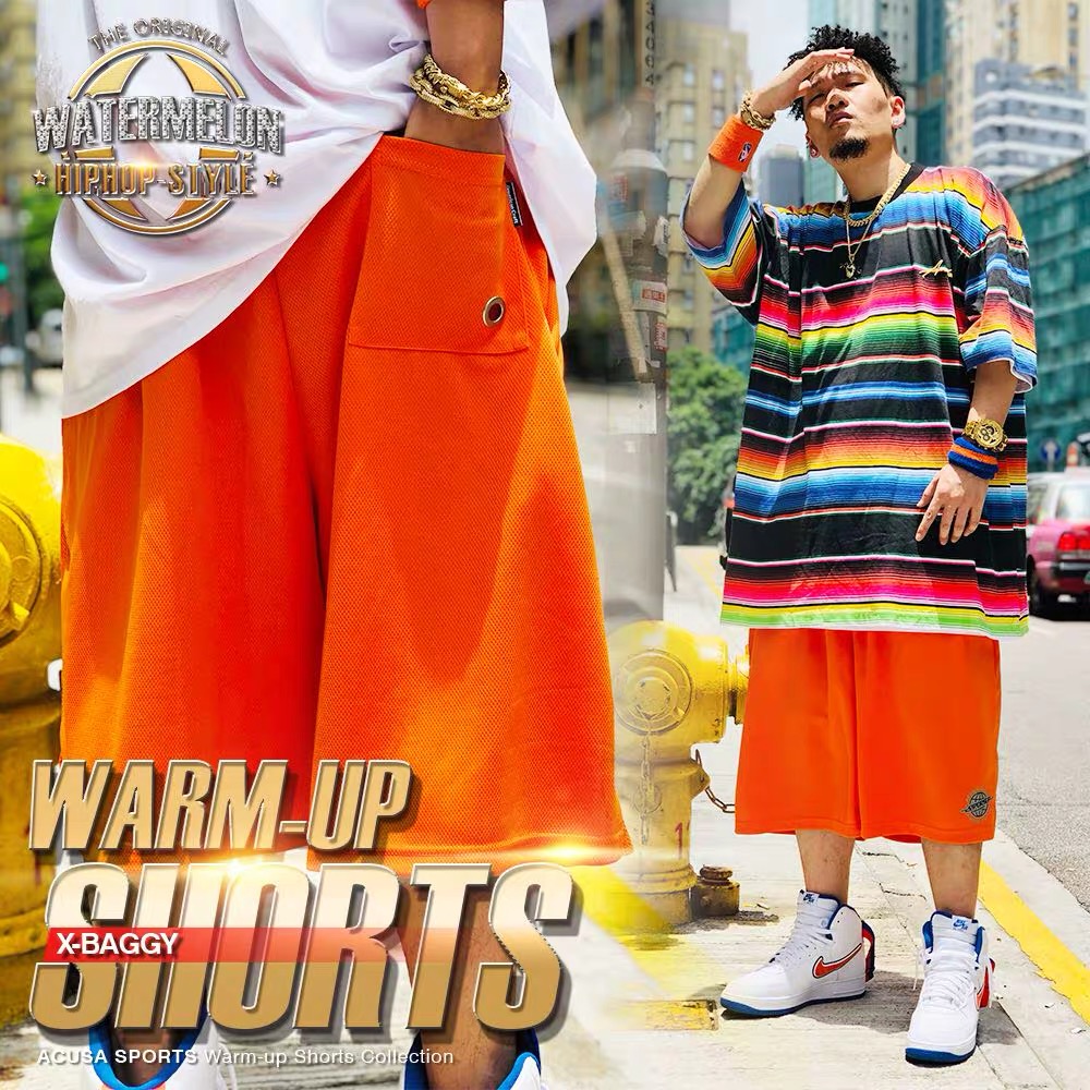 ACUSA street basketball shorts Mesh 3M reflective printing American hiphop loose hypertrophic sports shorts for men