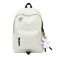 Бежевый маленький милый пенал, значок