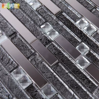 Стеклянная мозаика из нержавеющей стали, головоломка на стену