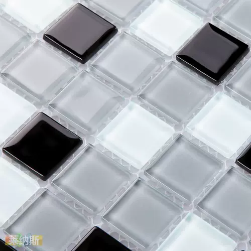 T [Lenas] Хрустальное стекло простое стиль мозаика на стенах наклейка