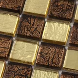 [Ленас] Золотая фольга Мозаичная плитка фона фона стены мозаичная плитка мозаичная головоломка Фоновая стена