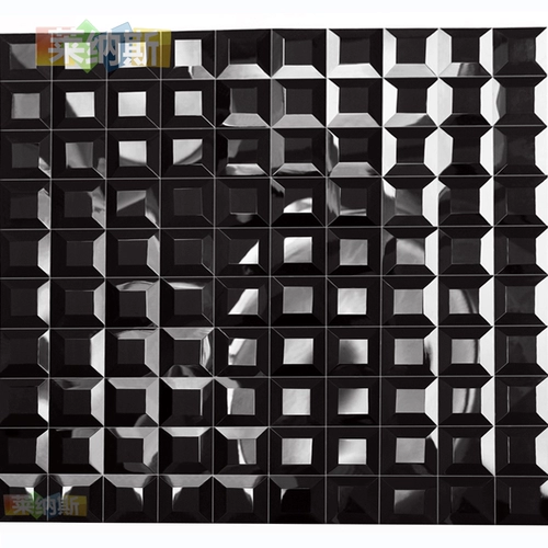 [Lenas Mosaic] Черная пяти пять, шлифовальные мозаичные зеркальные зеркальные зеркальные плит