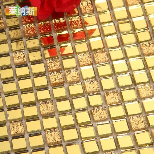 Стеклянная мозаика, мелкие частицы, зеркальный эффект