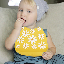 American Nuby silicone bib three-dimensional waterproof food bag baby child feeding bib Super Soft Eating bag