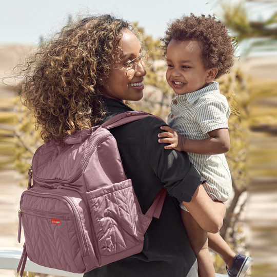 SkipHop mommy bag mother and baby bag ultra-light going out fashion trendy mother multi-functional large-capacity backpack shoulder bag shoulders