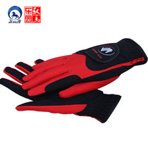 Equestrian gloves horseback riding gloves autumn-style anti-slip breathable gloves male and female equestrian sports goods equestrian equipment