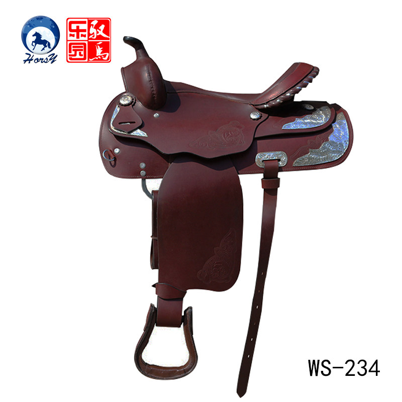 Promotion US Western Saddle Silver Carved Saddle Western Saddle All Cowhide Send Original Accessories Special Specials