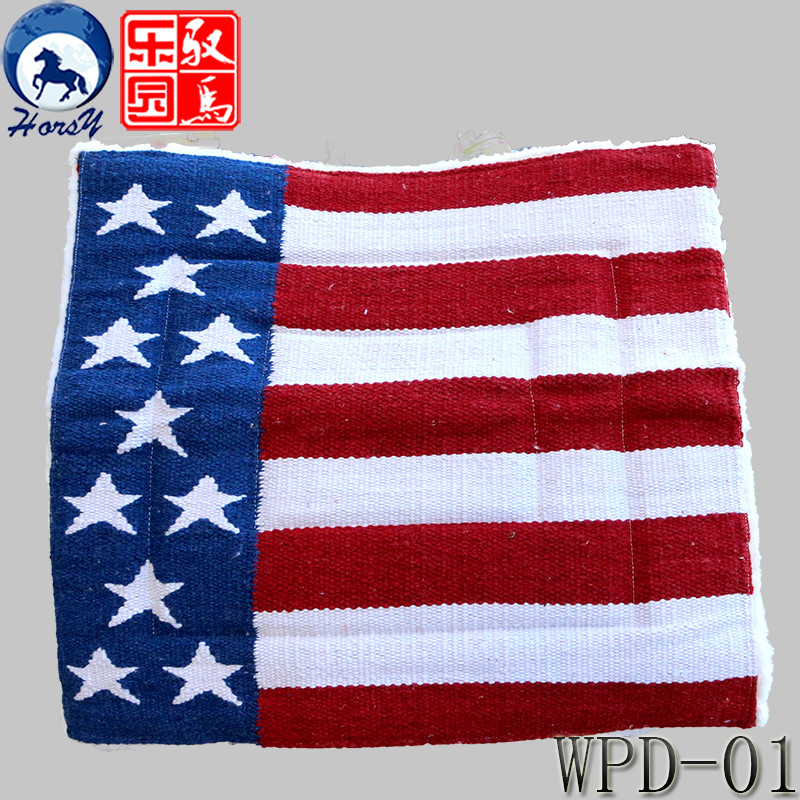 Imported American Western Saddle Sweat Drawer Western Saddle Accessories American Flag Horse Sweat Mat Western-style Saddle Mat