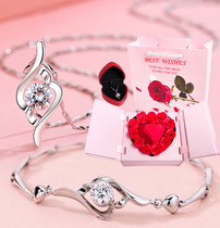 1 karat mo sang shi drill 999 sterling silver necklace female choker light luxury niche focus pendant birthday gift