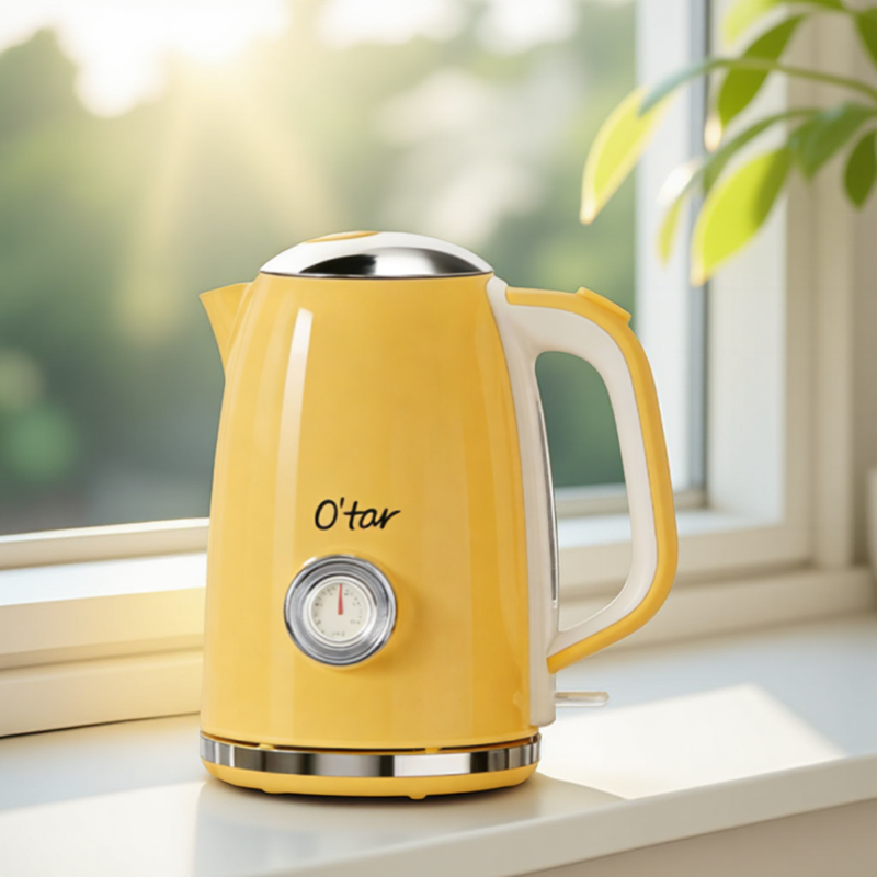 【O'tar】欧塔复古全自动304不锈钢开水壶