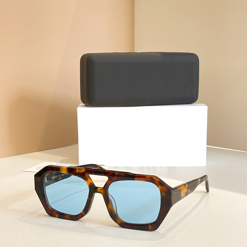 Vehla River Vs414 European and American Style Retro Double-Beam Aviator Sunglasses Acetate Sunglasses for Men and Women