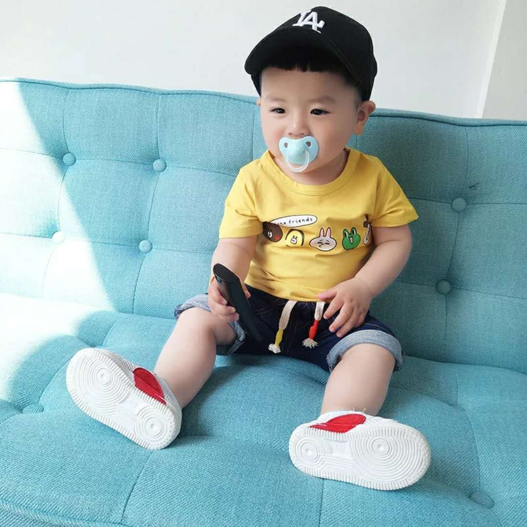 Váy bé trai hè 2018 set đồ mới cho bé tay áo ngắn cho bé mùa hè hai mảnh phiên bản Hàn Quốc của quần áo trẻ em mùa hè dành cho trẻ em - Phù hợp với trẻ em bộ nỉ nhung đẹp cho bé