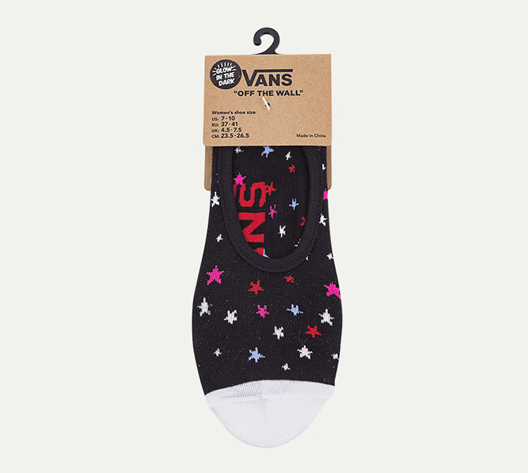 Vans Vans Bít tất nữ thể thao In thông thường Chính thức - Vớ thể thao tất on off