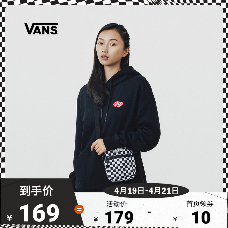 (checkerboard day) Vans Van Sans Official Black and White Chessboard Lattice Classic Cool Packets Lovers Cableway