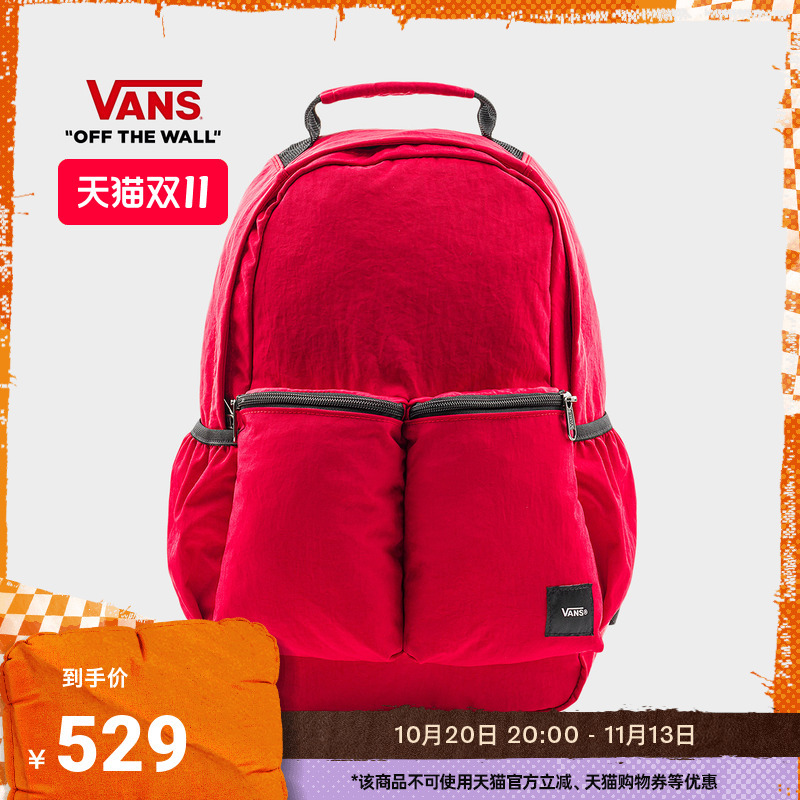 Vans Official Red Backpack for Men and Women Couples