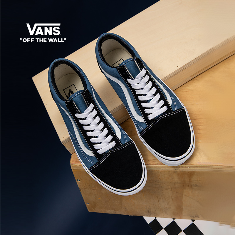 Vans Van Sans Official Old Skool Water Bing Moon Blue American Classic Men's Shoe Shoes Shoes Sneakers