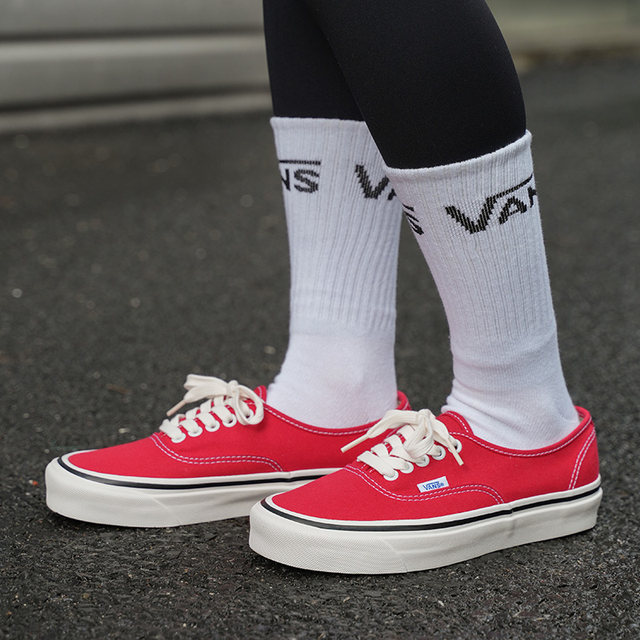 Vans official Authentic44DX Anaheim ເກີບຜ້າໃບຄູ່ສີແດງ