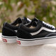 Vans Vans official classic OldSkool black retro street men's and women's shoes board shoes