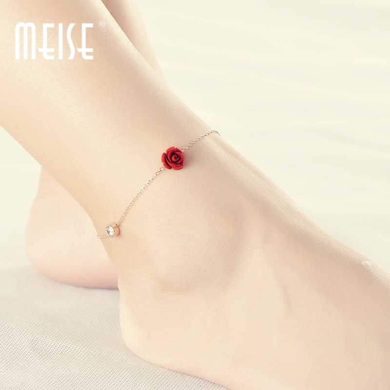 Bracelet de cheville Femme en Argenterie - Ref 3104623 Image 1