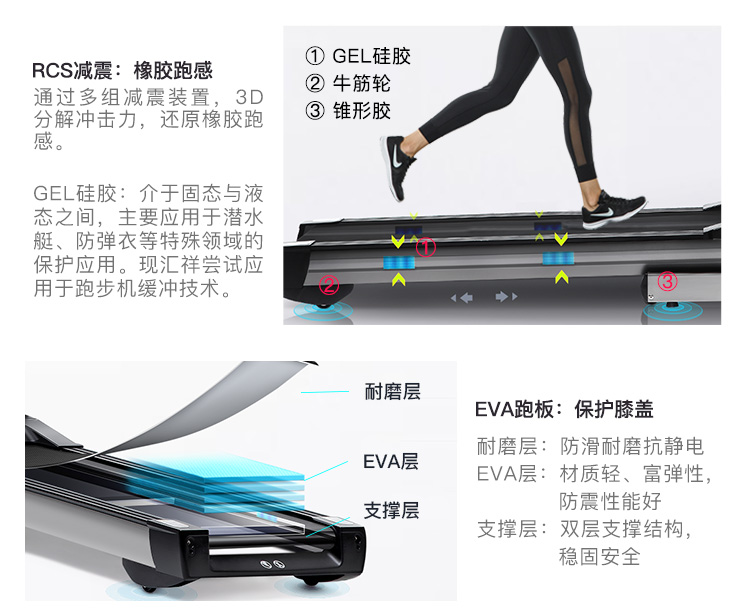 Máy chạy bộ trong nhà Huixiang mô hình hộ gia đình cực kỳ yên tĩnh chống sốc định hình lớn chịu tải tập thể dục đa năng unisex R7 - Máy chạy bộ / thiết bị tập luyện lớn máy đi bộ elip sport