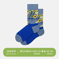 HELLO MONDAY Tide brand socks men and women with the same mid-tube socks street hip-hop personality stockings early autumn couples socks