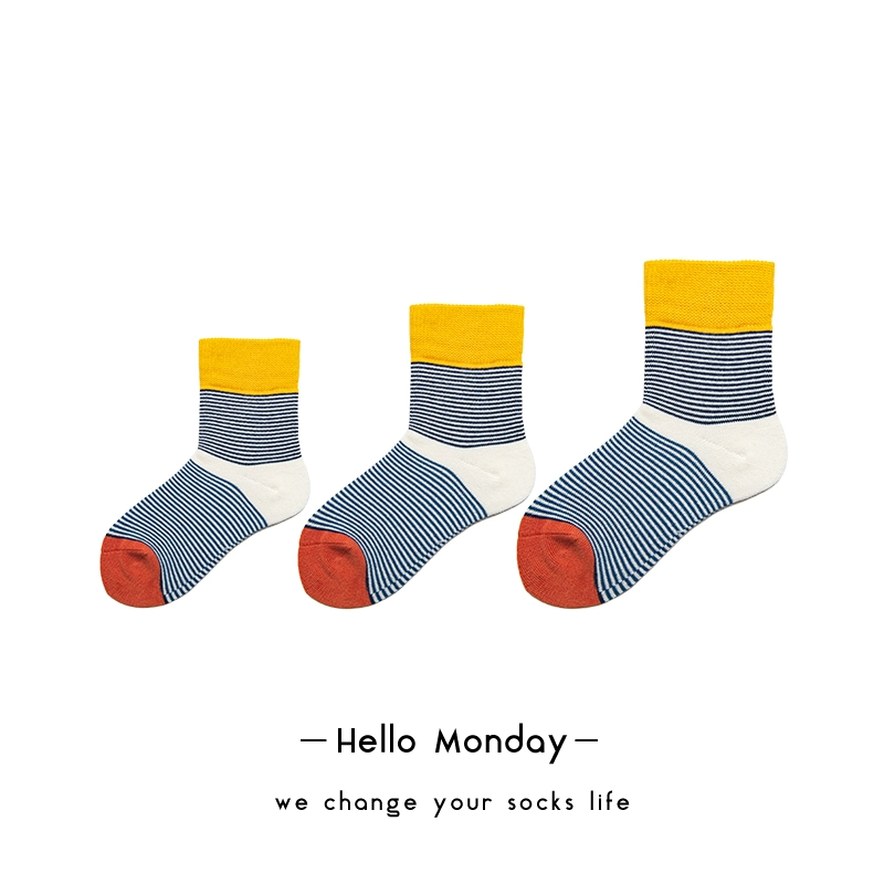 Vớ HELLO MONDAY vớ nữ bé thủy triều bé trai mùa xuân hè trẻ em vớ ống trẻ em 1 - 8 tuổi - Vớ