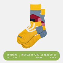 HELLO MONDAYins trend socks men in the tube socks personality creative French art Street tide socks girls