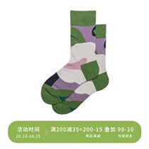 HELLO MONDAY mens socks childrens stockings ins tide Joker autumn vintage National style couple socks