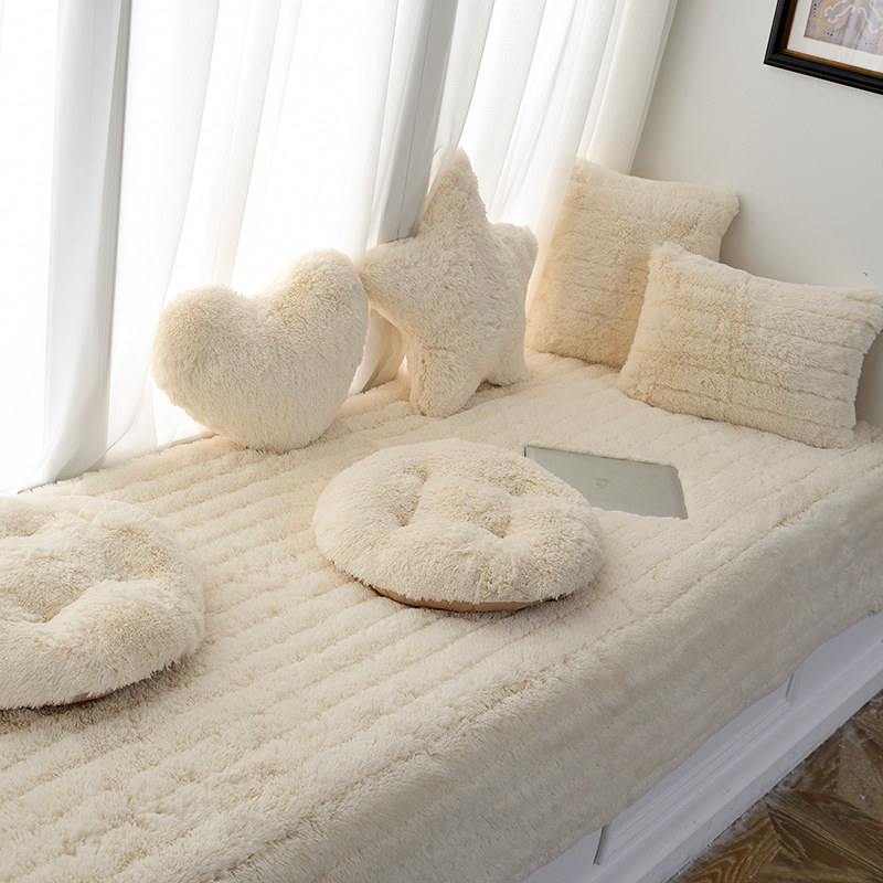 Bedroom tatami balcony mat net red floor-to-ceiling window sill Bay window cushion blanket plush decoration customized four seasons universal thickening