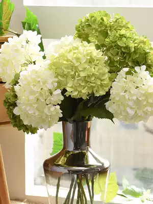 Fake Hydrangea simulation flower decoration flower living room flower floor silk flower wedding model room indoor placement of flowers