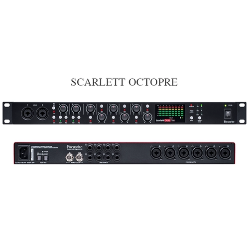 Foxt Focusrite Scarlett Octopre Dynamic 8 микрофона усилителя давление