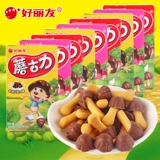 Hao liyou Mushroom Древнее печенье 48 г*6 коробок из красного бобового печенья со вкусом молочного шоколада
