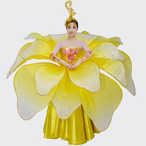  New Shengshi flower dance costume opening dance performance costume Female petal skirt adult modern dance performance costume