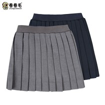 Womens wear class clothes 2021 spring and autumn childrens college style new half-length short skirt primary school uniform pleated skirt
