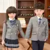 Suit Class suit Primary and secondary school uniform Men's and women's children's clothing suit Spring and autumn and winter British College style Kindergarten garden suit