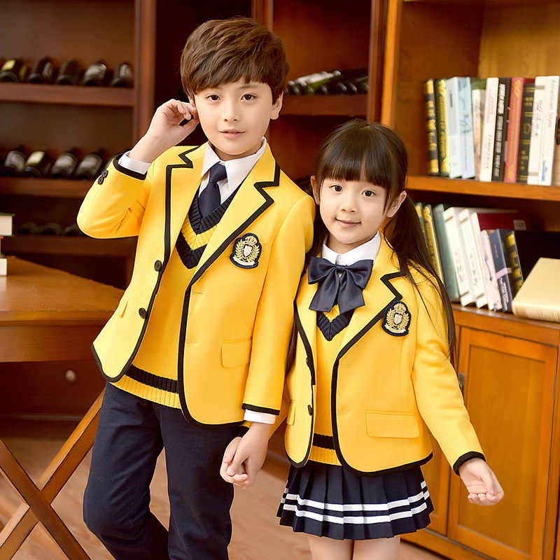 Kindergarten garden uniform Men's and women's children's clothing British College style Primary School uniform Spring and autumn and winter children's suit class suit suit