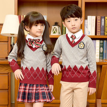 2022 new spring and autumn winter childrens clothes sweater junior high school teachersschool uniforms elementary school students class clothes suit garden clothes kindergarten