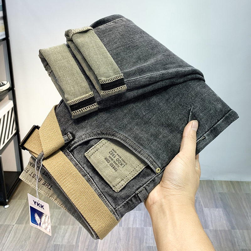 2026 New Summer Thin Denim Pants for Men, Trendy Slim Fit, Stretchy Casual Loose Versatile Long Pants