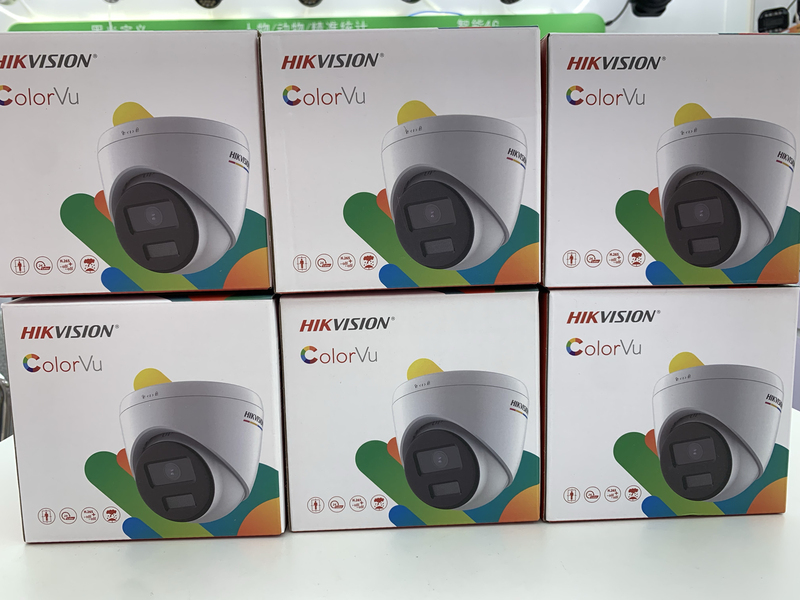 Hikvision English Version Ds-2Cd1347G2-Luf 4Mp Poe Full-Color Network Dome Camera with Audio and Card Slot