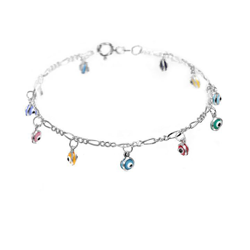 Chaine de cheville Couple LUCKYMOJO en Argenterie - Ref 3102091 Image 5