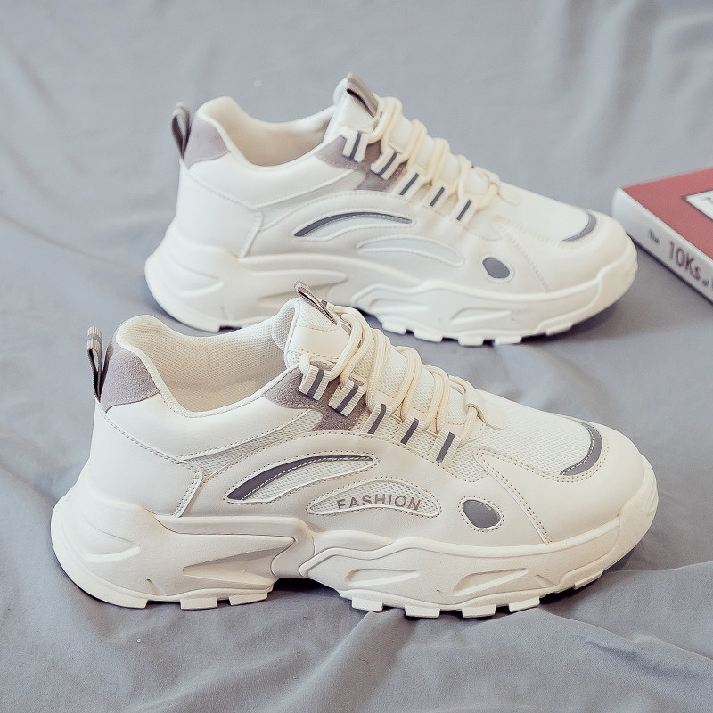 Men's shoes red daddy shoes sports run increased wave shoes teenagers in tidal shoes 2022 new summer trend