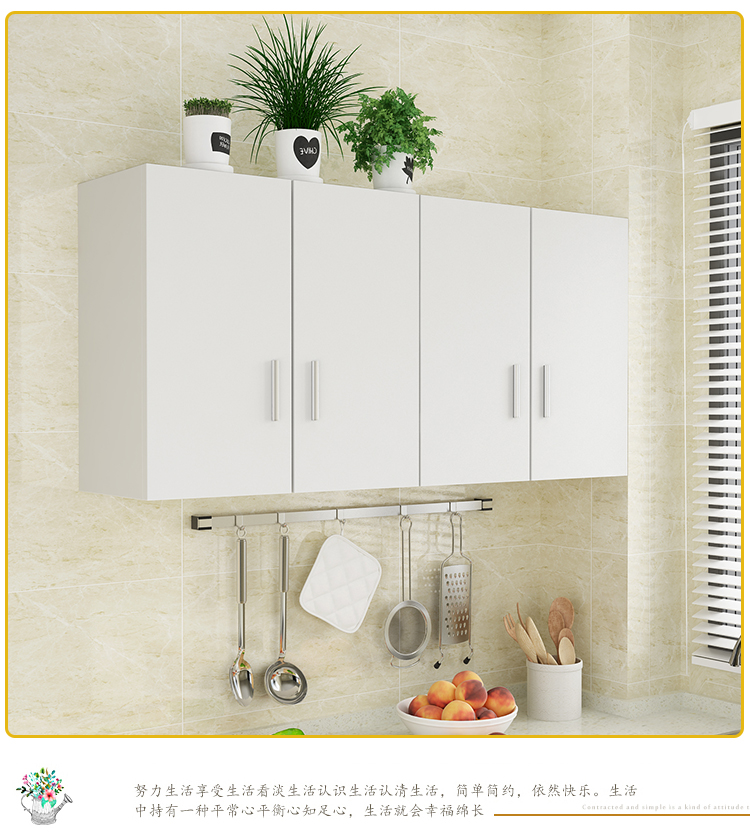 Nhà bếp tường tủ lưu trữ tủ tủ ban công treo tủ âm tường phòng tắm nhà vệ sinh tủ quần áo hàng đầu tủ khóa tủ có thể được tùy chỉnh - Buồng tủ 3 buồng