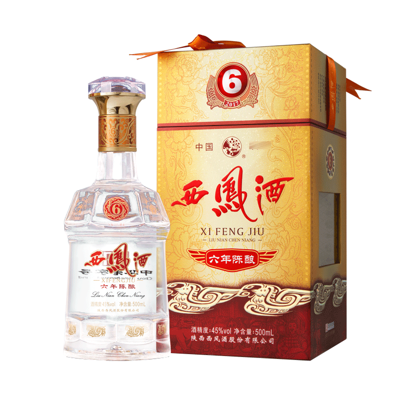 西凤酒6年45度六年陈酿凤香型白酒500mL*1瓶装评价- 淘宝网