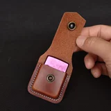 Зажигалка, кожаный универсальный чехол на керосине ручной работы, из натуральной кожи