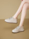 Thick-Soled White Leather Sneakers for Women, 2026 Spring and Autumn New Versatile Height-Increasing Sports Casual Shoes, Popular Sneakers