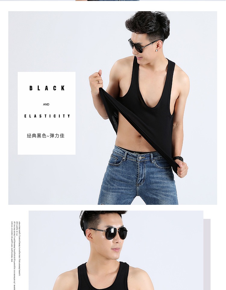 Áo vest nam cotton trẻ trung Kiểu mỏng thoáng khí đồ lót mùa hè thể thao thể thao áo nỉ váy 2 dây