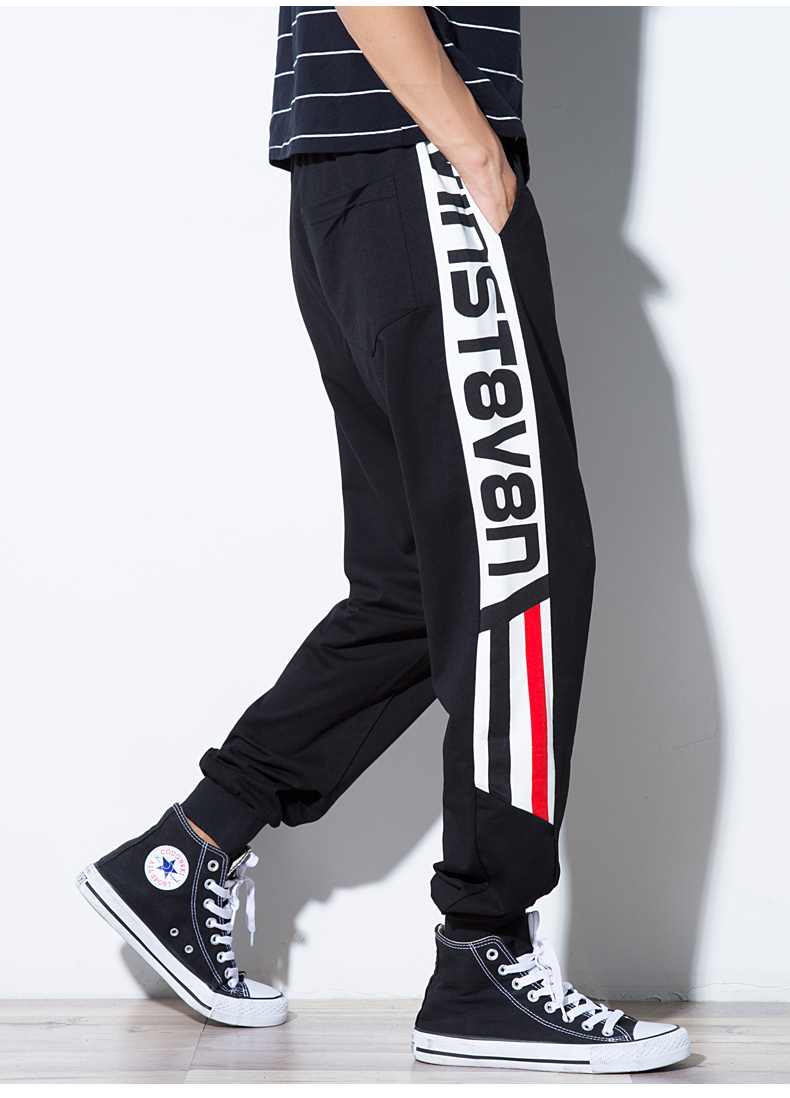 Cộng với quần bó sát nhung nam rộng mùa đông nam size quần nam hip hop xu hướng quần dày chất béo quần áo thời trang