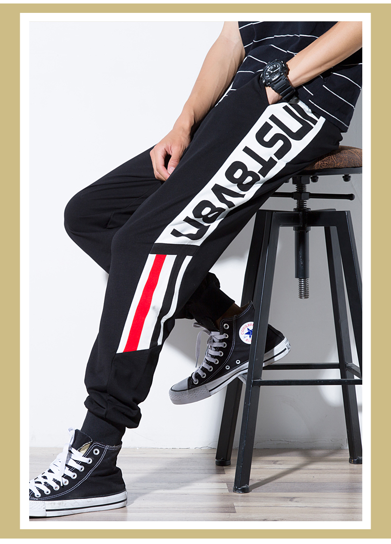 Cộng với quần bó sát nhung nam rộng mùa đông nam size quần nam hip hop xu hướng quần dày chất béo quần áo thời trang
