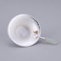 Silver tea leakage sterling silver 999 pure handmade sterling silver tea leakage tea strainer tea ceremony accessories silver tea set filter