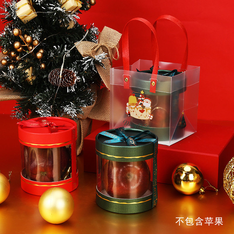 2021 Christmas Gift Box Christmas Eve Apple Box Creative Gift Bag Candy Kindergarten Children's Packaging Box